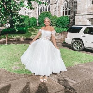 Mills off the shoulder cocktail dress